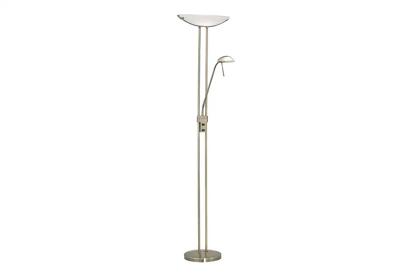 Eglo Golvlampa Eglo Baya Bronserad Vit Vit/Mörkgrå