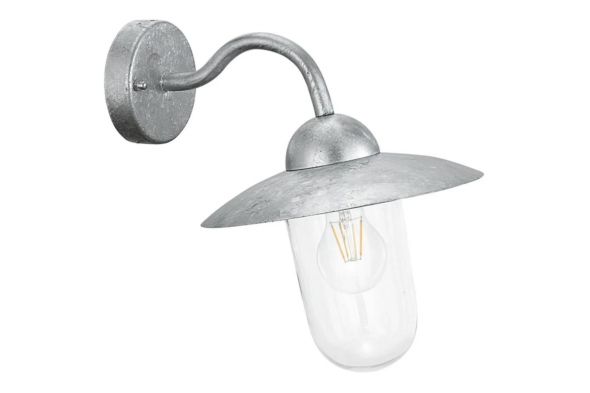 Eglo Vägglampa Utebelysning Eglo Milton Zink Grå
