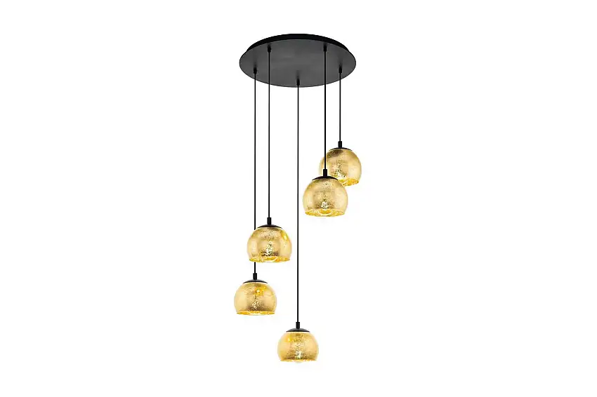Eglo Takpendel Eglo Albaraccin med 5 LamporGuld/Svart