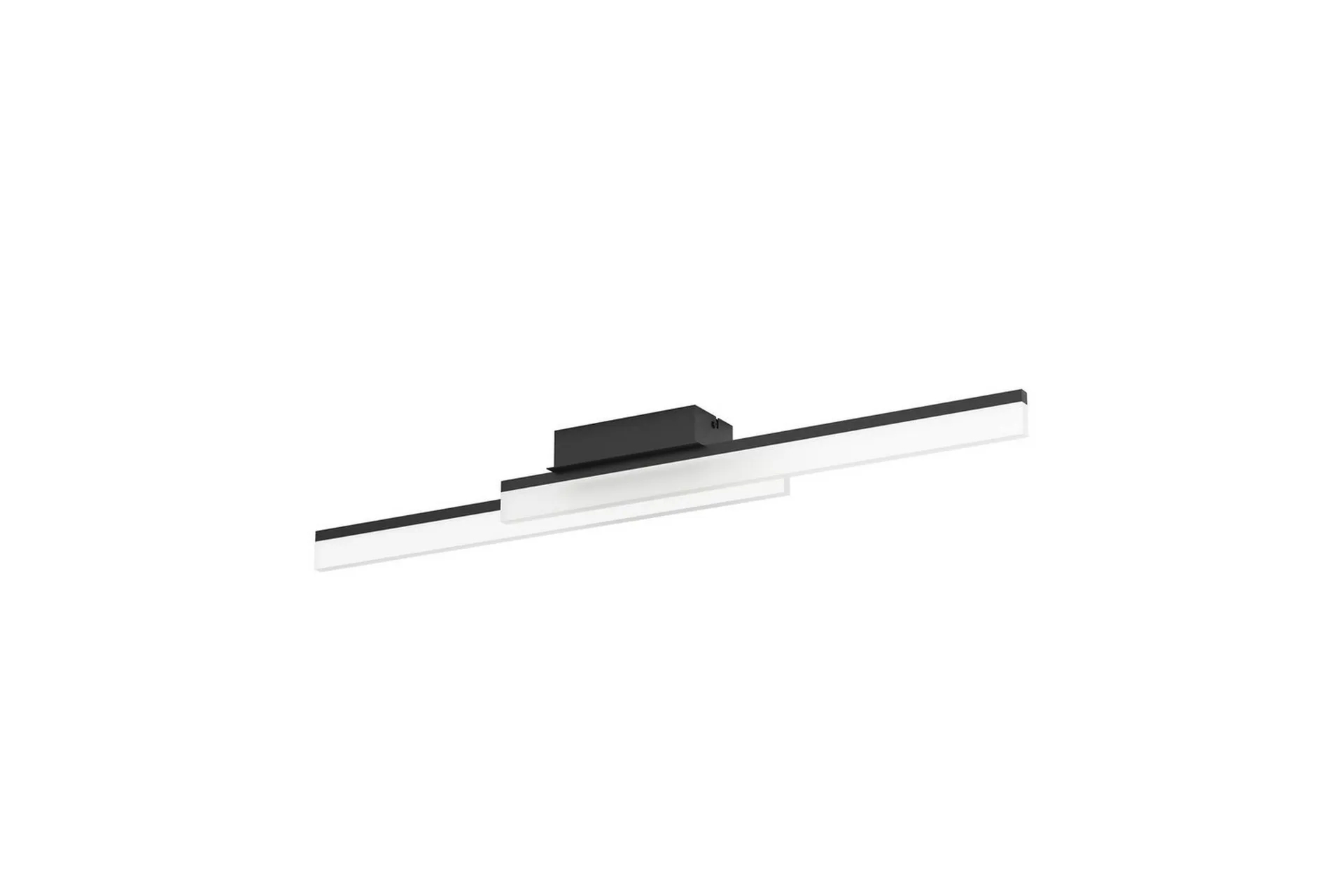 Eglo Vägg-/Taklampa Eglo Palmital Svart Satinerad Silver/Svart