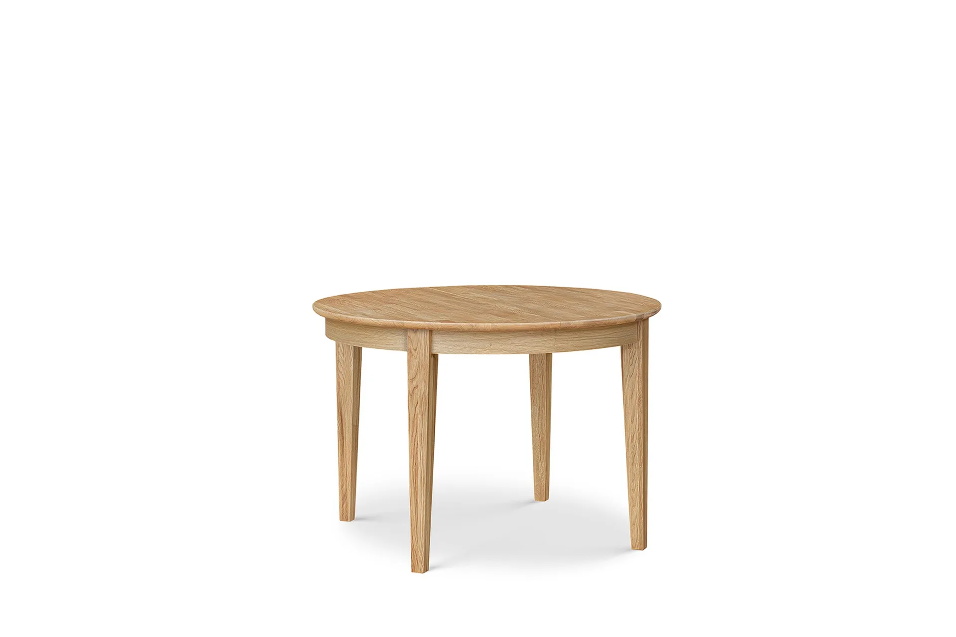 Stenexpo Rönne Förlängningsbart Matbord 110-150 cm Runt för 6 personer i massivt träBrun/