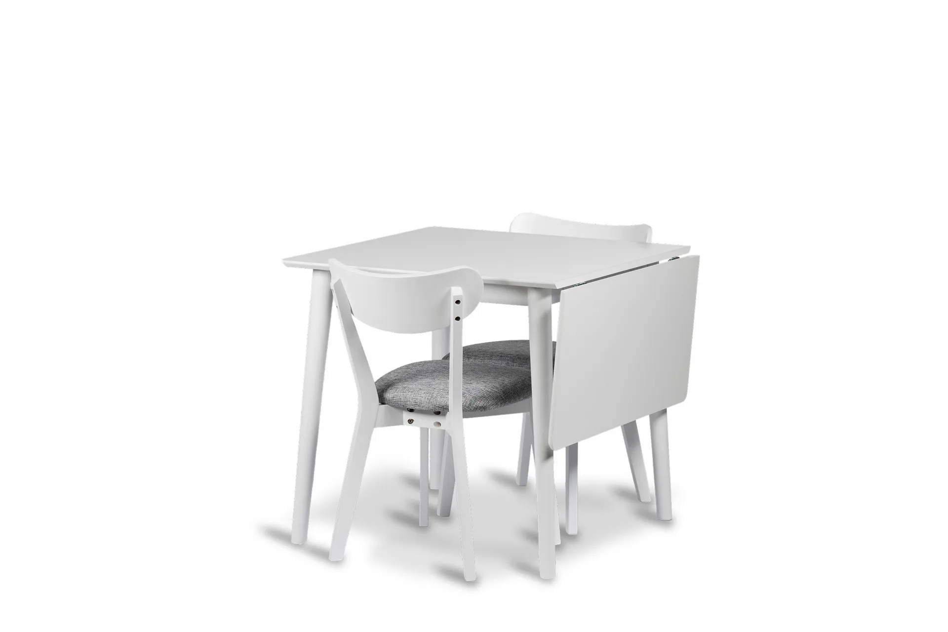 Stenexpo Åland Matgrupp 80-120 cm med 2 st Åland StolarVit