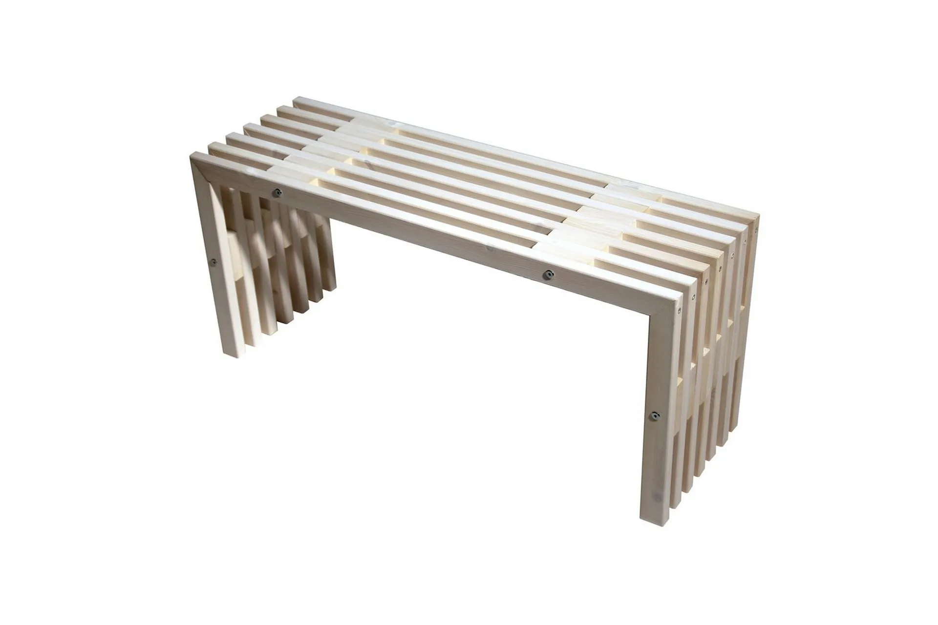 Bänk Utomhus EcoFurn 100 cm Furu vit oljad Furu vit oljad