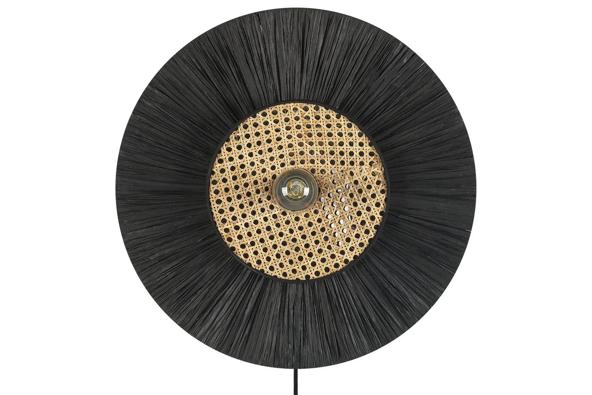 Symi Vägglampa E27 Svart