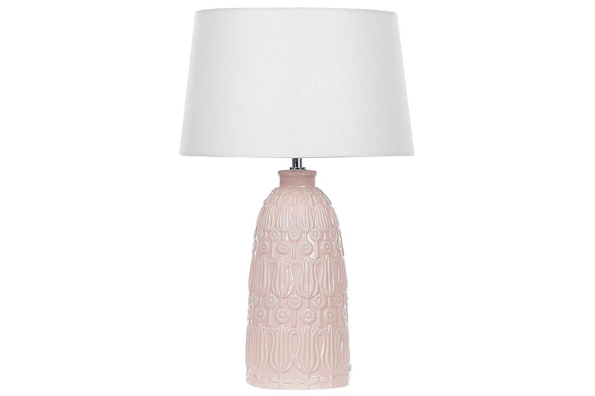 Azzurvi Bordslampa 56 cm E27 Rosa/Vit