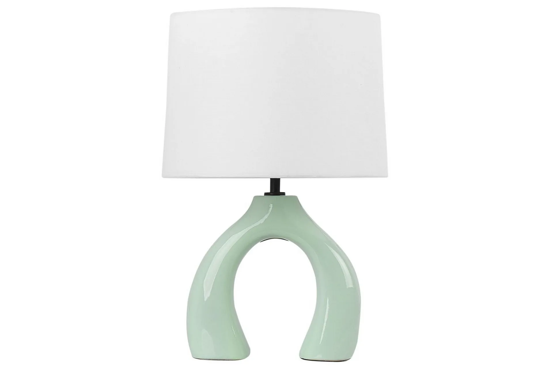 Avsaki Bordslampa 43 cm E27 Ljusgrön/Vit
