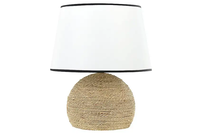 Zannone Bordslampa 46 cm E27 Ljus trä/Vit