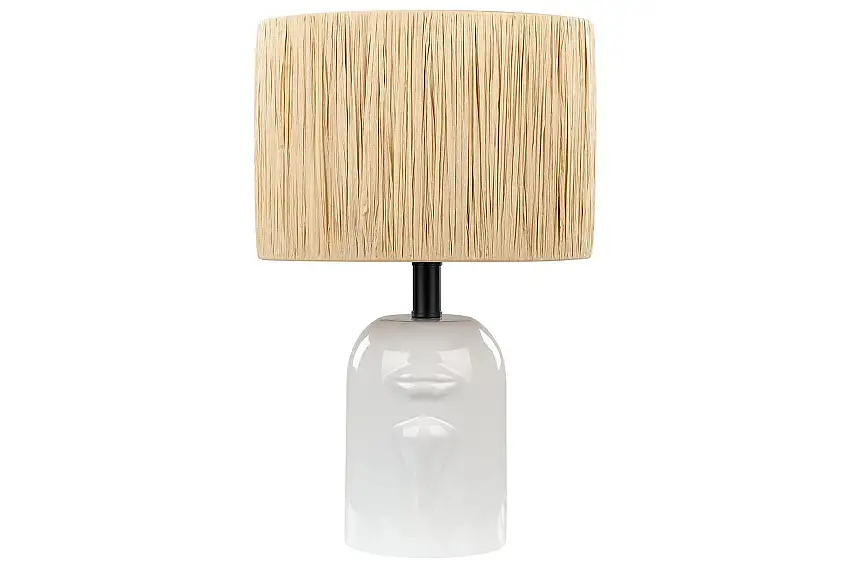 Yadasi Bordslampa 46 cm E27 Vit/Natur