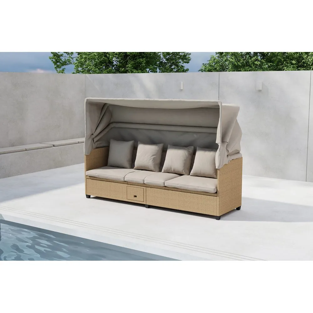 Venture Home Nopy Solstol 200x60 cm Beige