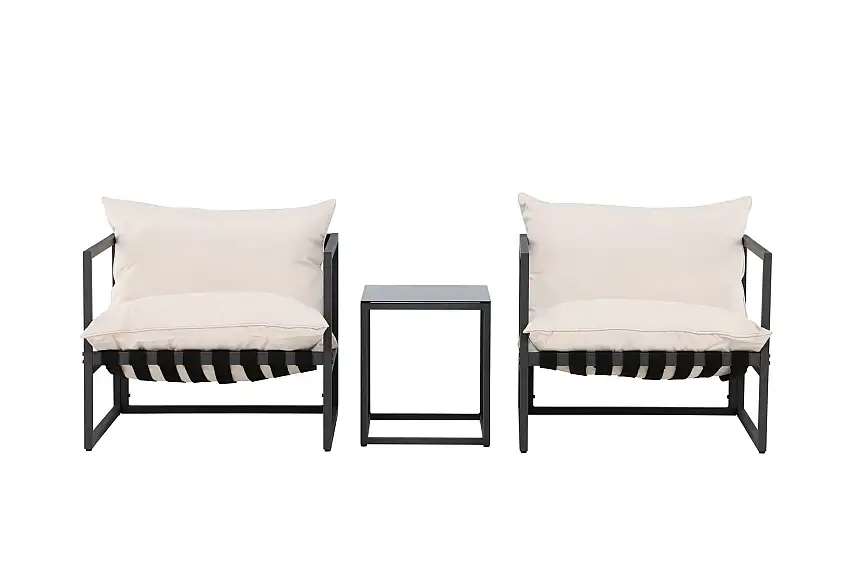 Venture Home Messina Soffgrupp Utomhus 2-sits Svart