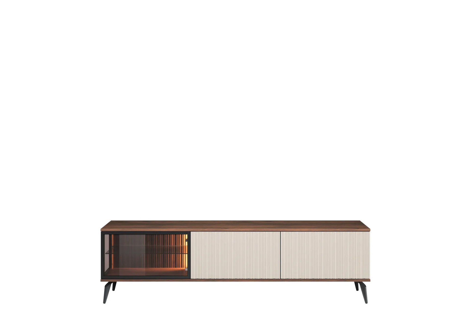 Akinari Tv-bänk 180 cm Brun/Beige