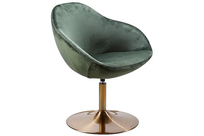 Lounge & Cocktailstol Wohnling Siran Sammet Klädd Industriell
