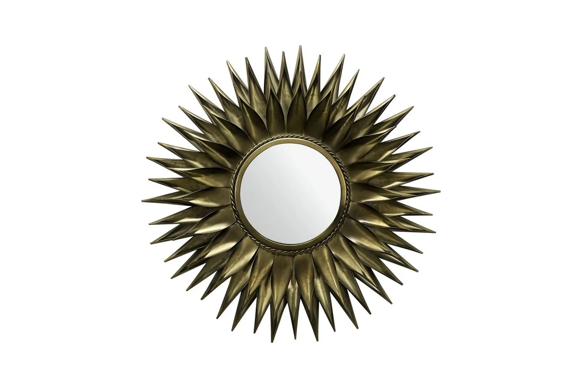 Spegel Wohnling Sun Style Metallram Rund 60 cm