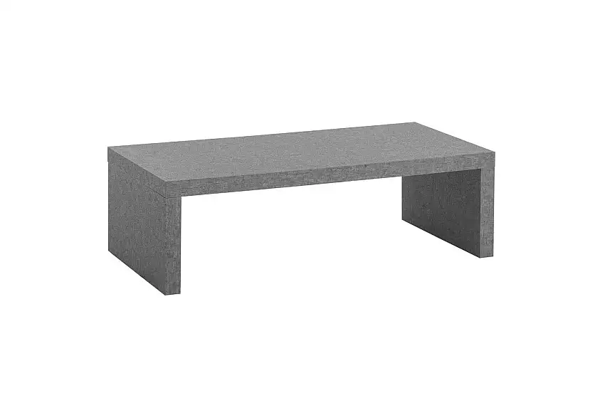 Soffbord Wohnling rektangulär 110 cm, stenoptik, modern look Grå