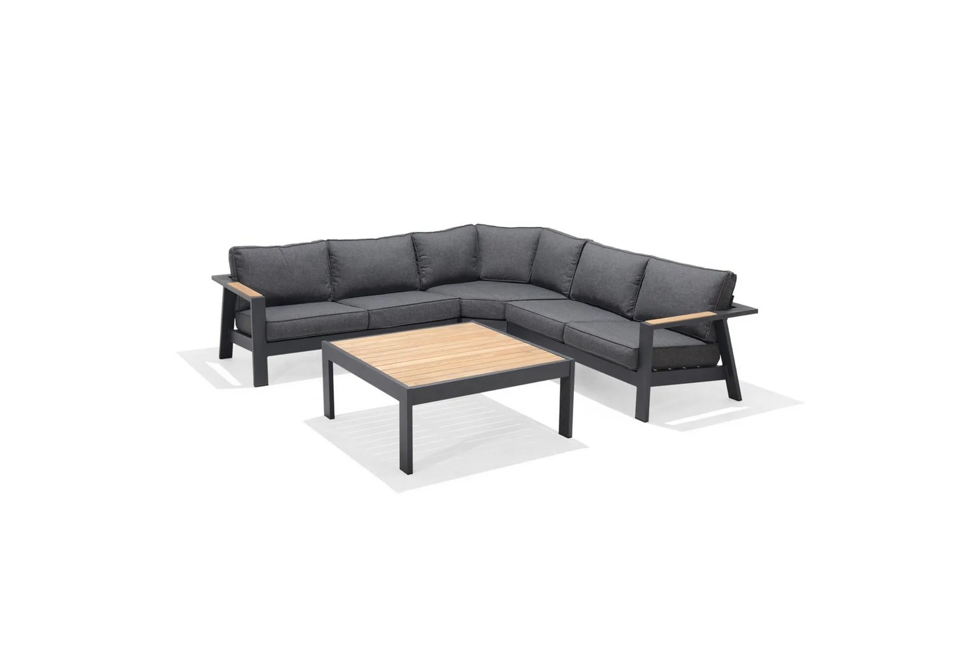 Utomhusmöbelgrupp Lifestyle Garden PALAU 2-sits höger & vänster + hörnsoffa stol + soffbord 100 cm