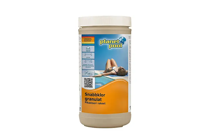 Vattenvård Planet Pool Snabbklor Granulat 1 kg