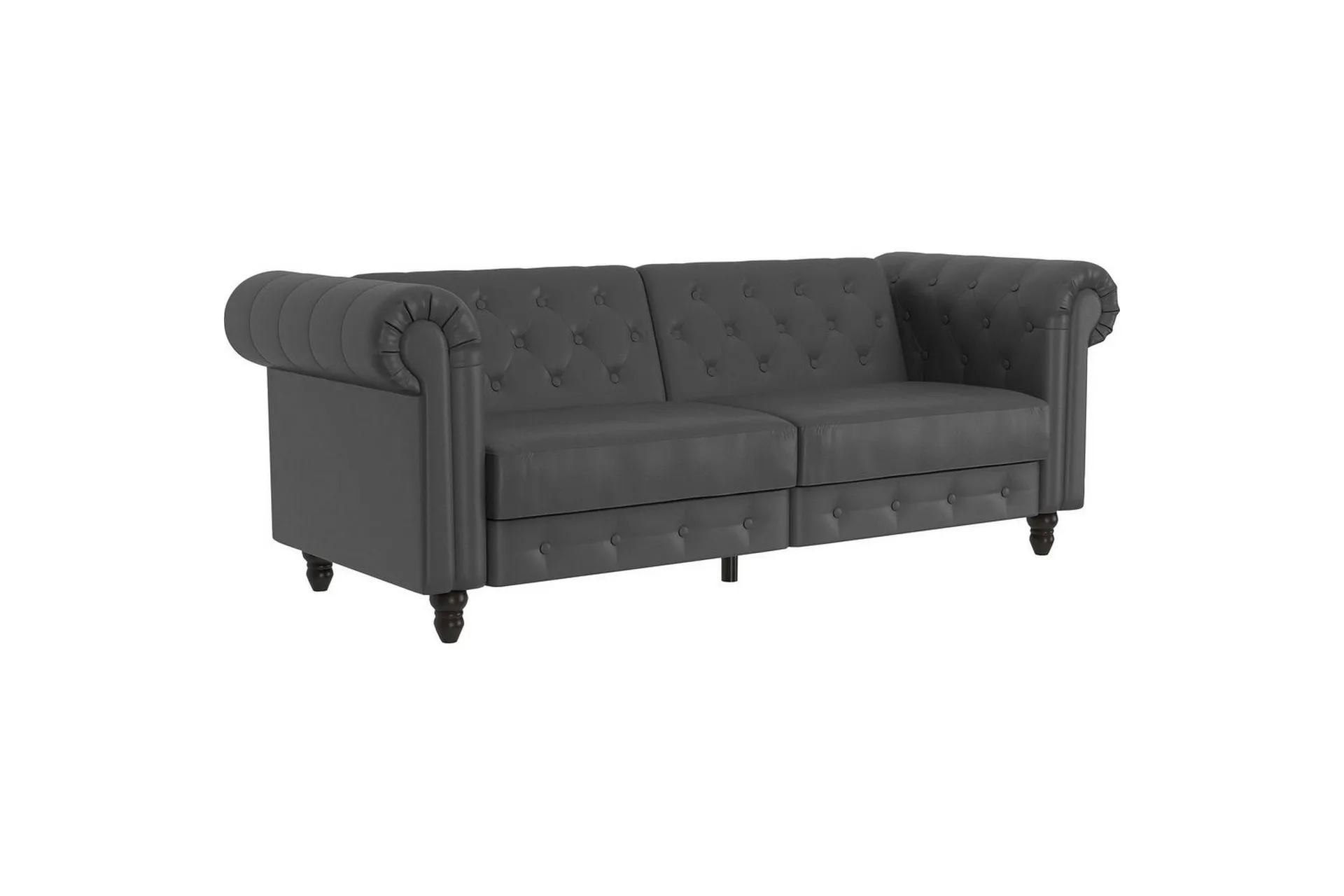 Bäddsoffa Felix 236x87x83 cm, Grå, PU/trä/metall