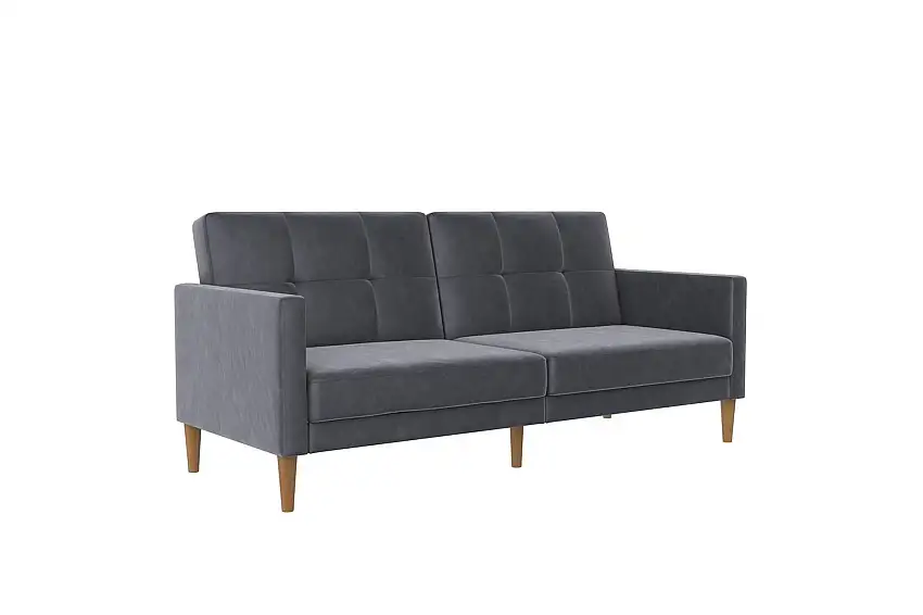 Bäddsoffa Lilly Antracit, Sammet