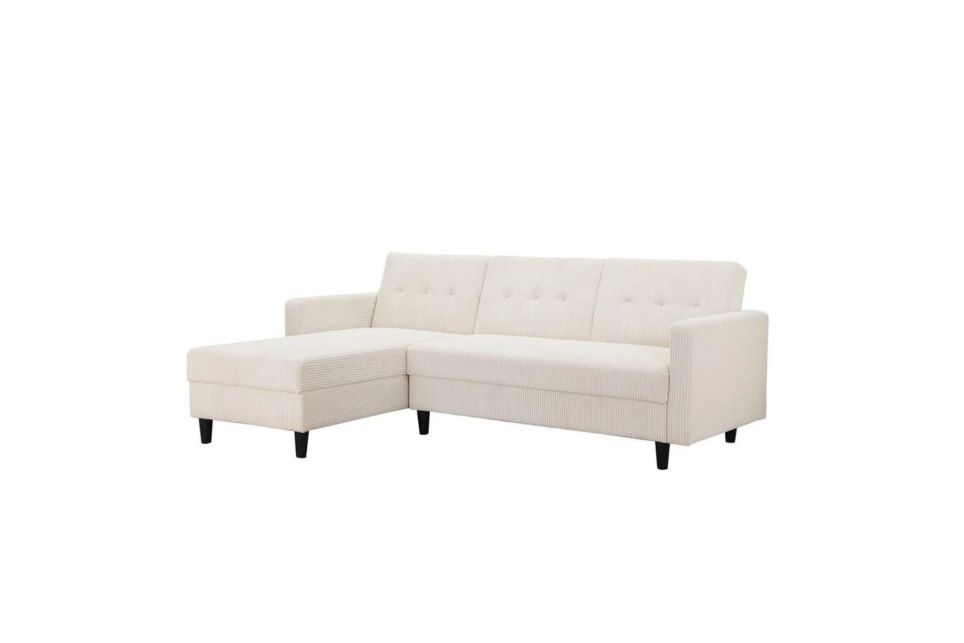Bäddsoffa Hartford II 213x153x82 cm, Kräm