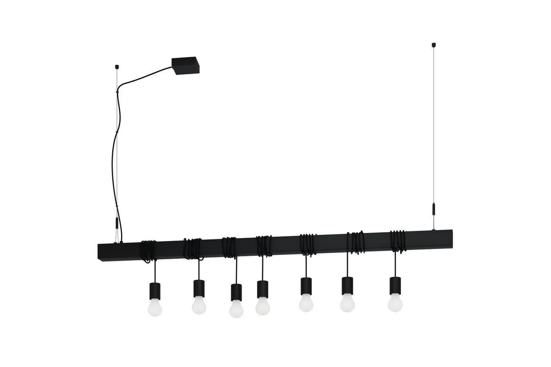 Takpendel Eglo Townshend-B Svart 7 Lampor