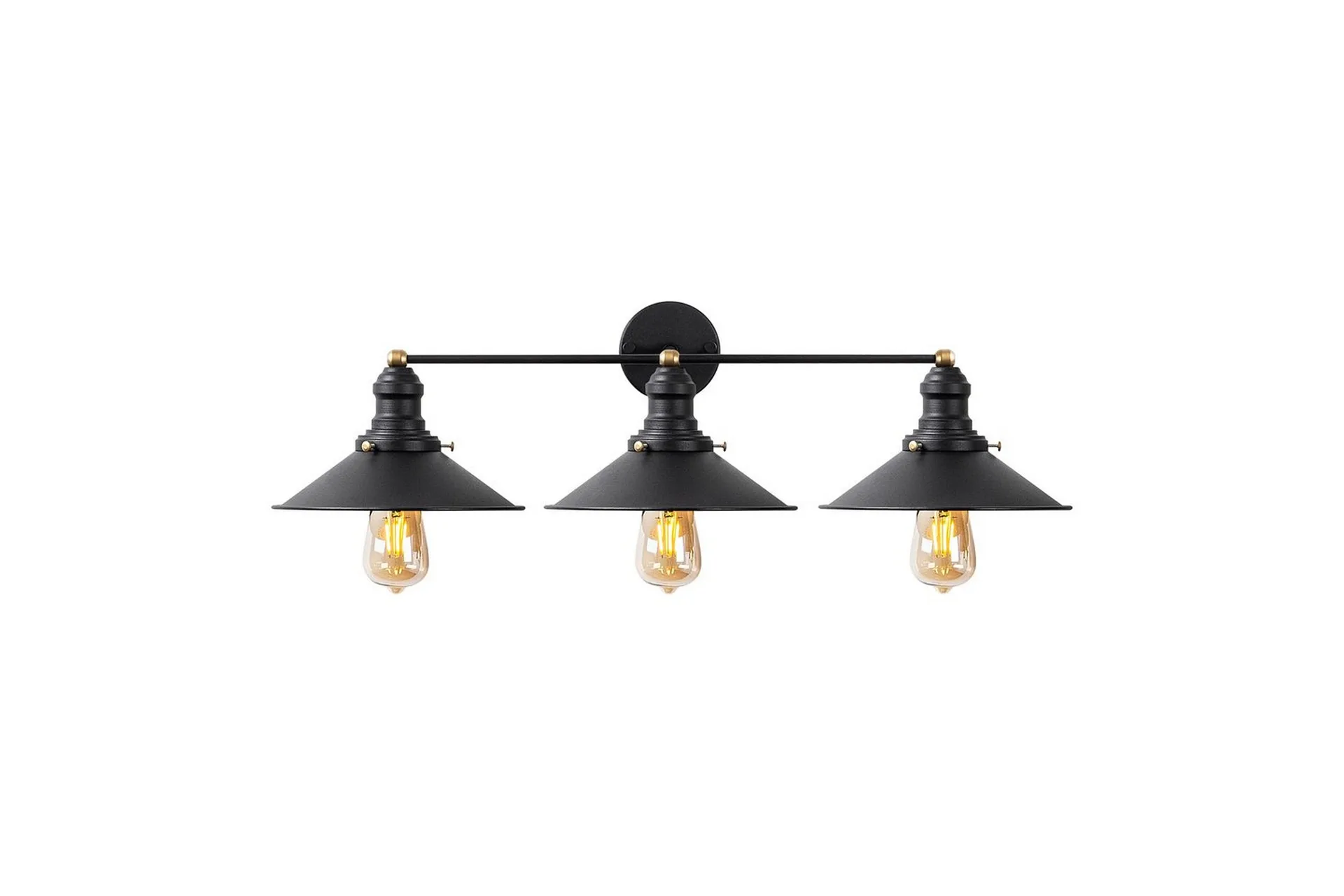 Vägglampa Nolen Svart / Antik