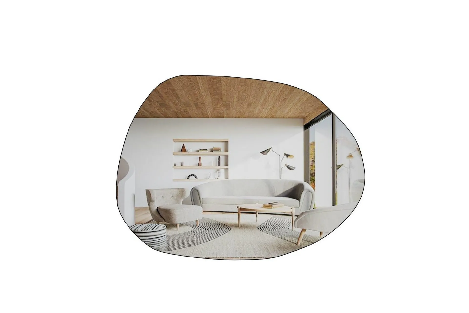 Spegel Haviland Transparent