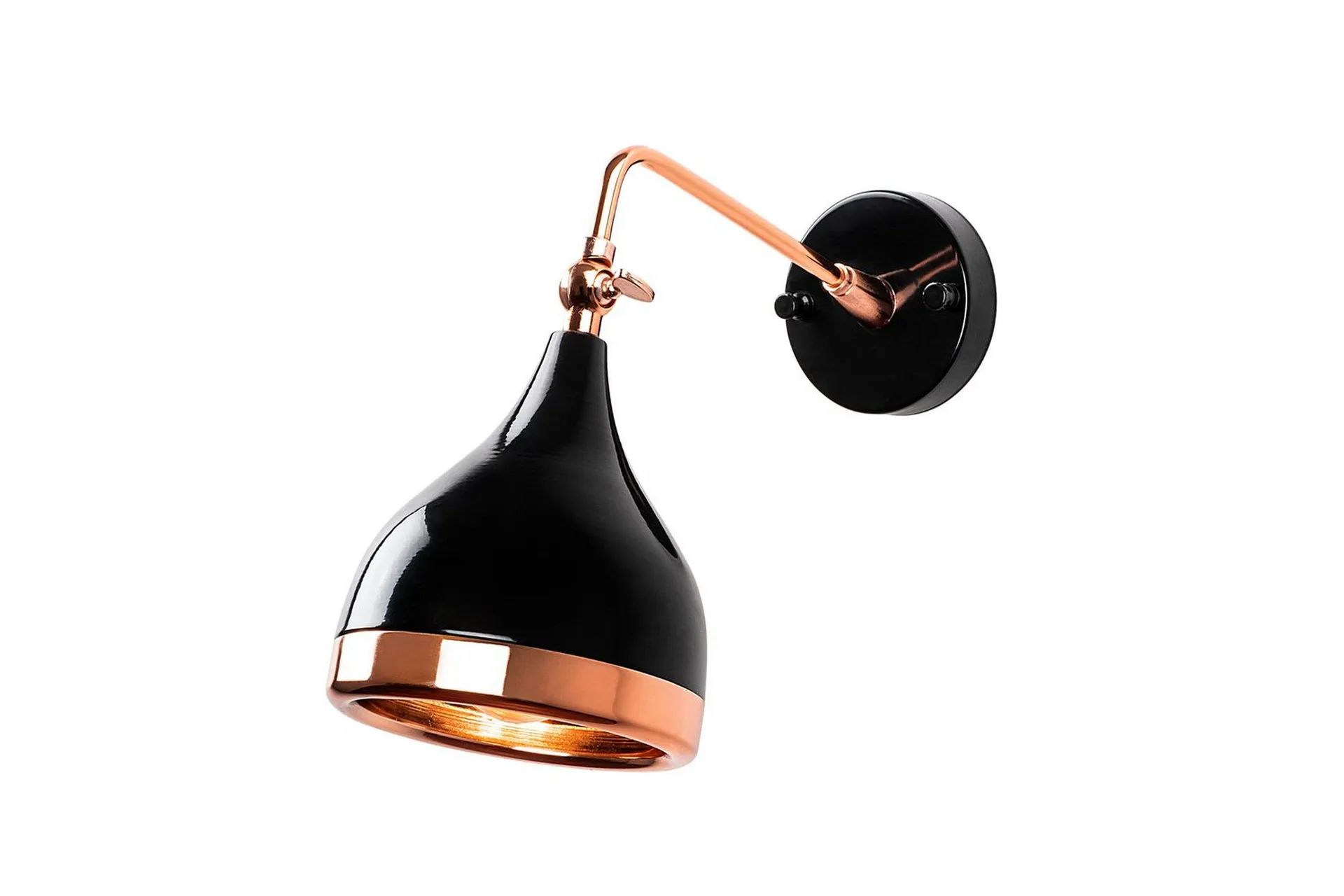 Vägglampa Soodz Svart / Koppar