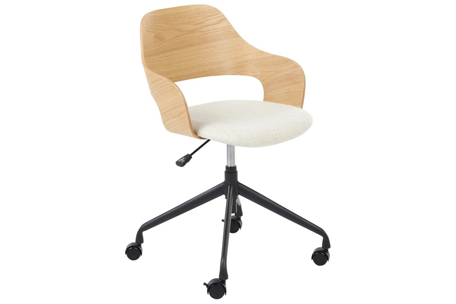 Kontorsstol Novato Ljus trä, beige