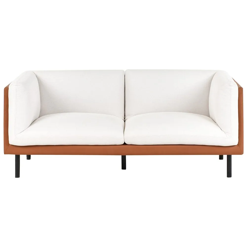 2-sits soffa Vorgod Vit, brun, svart