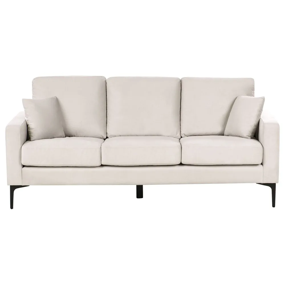 3-sits soffa Gavle Beige, svart/Polyester
