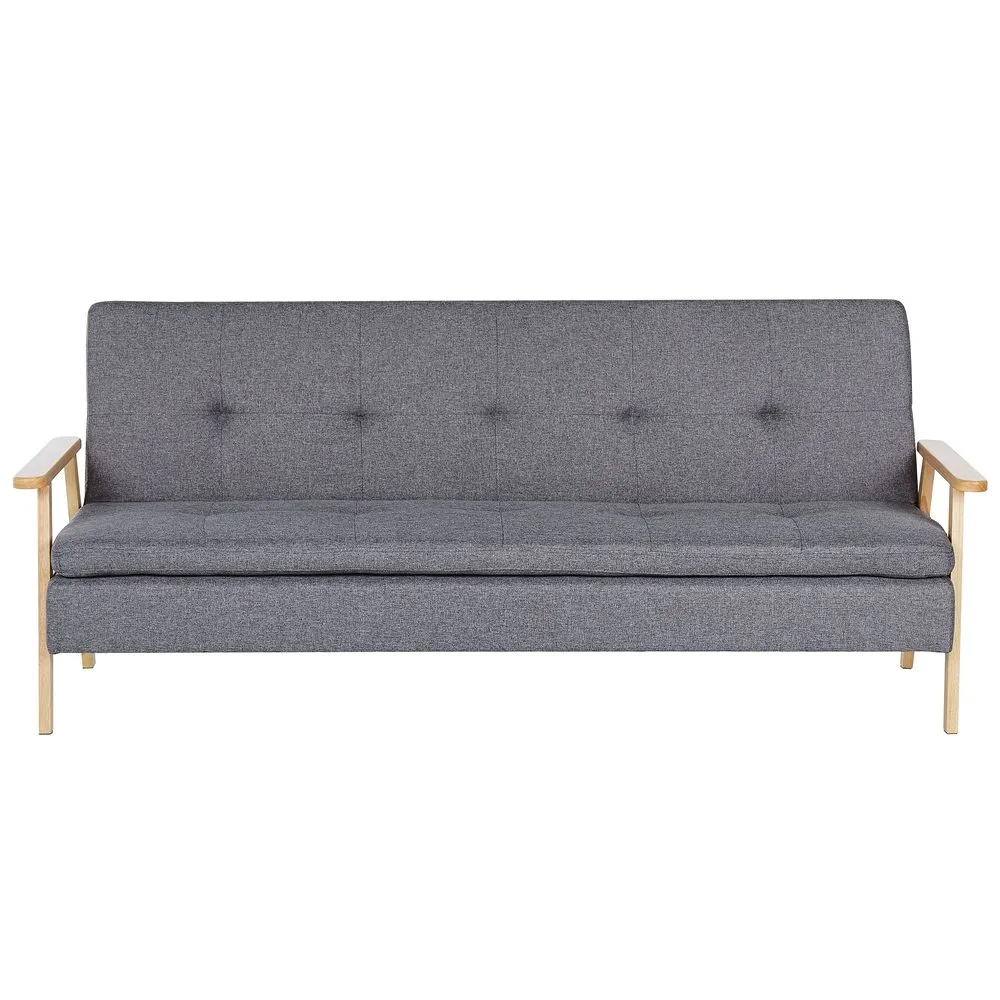 3-sits soffa Tjorn Grå, ljust trä
