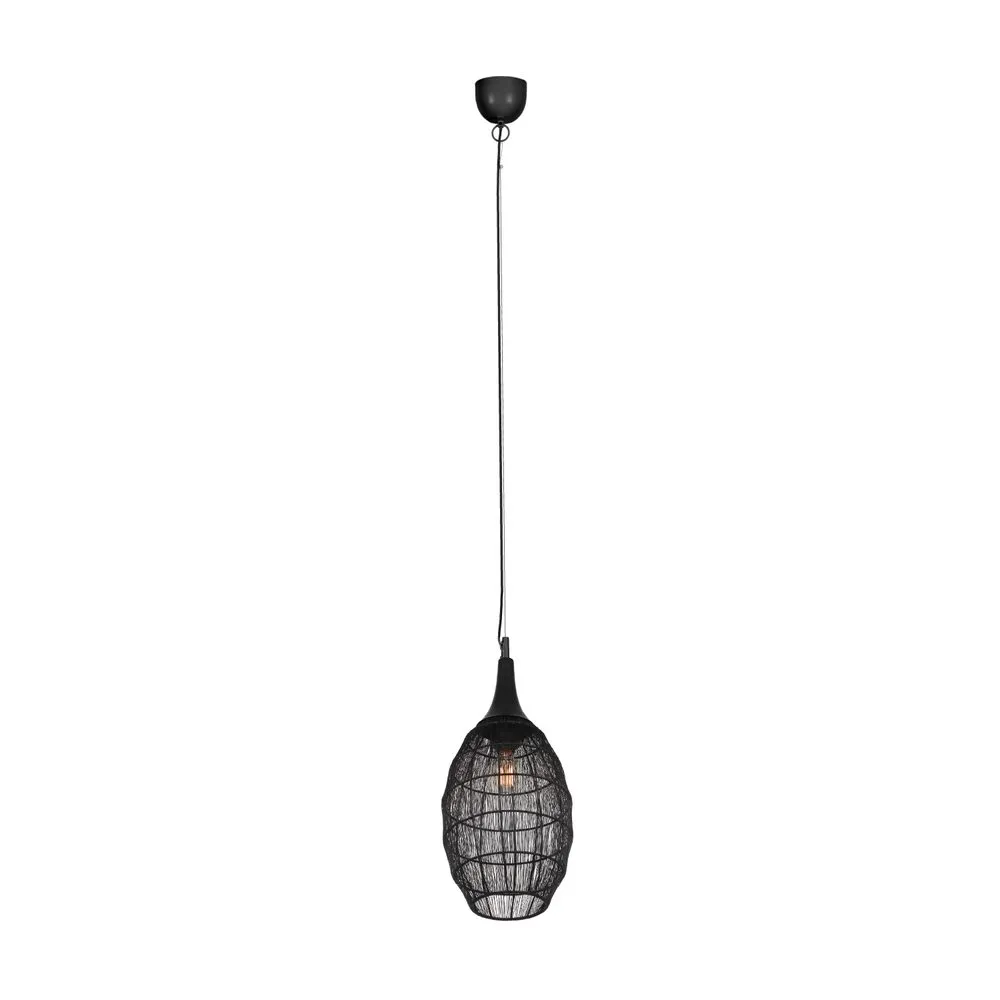 Trio Lighting Taklampa Soraya 26x48 cm, Mattsvart