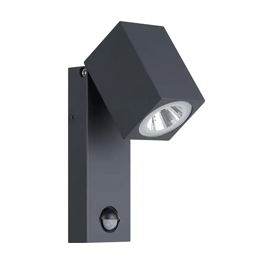Utvändig vägglampa Sakeda med sensor 7 cm