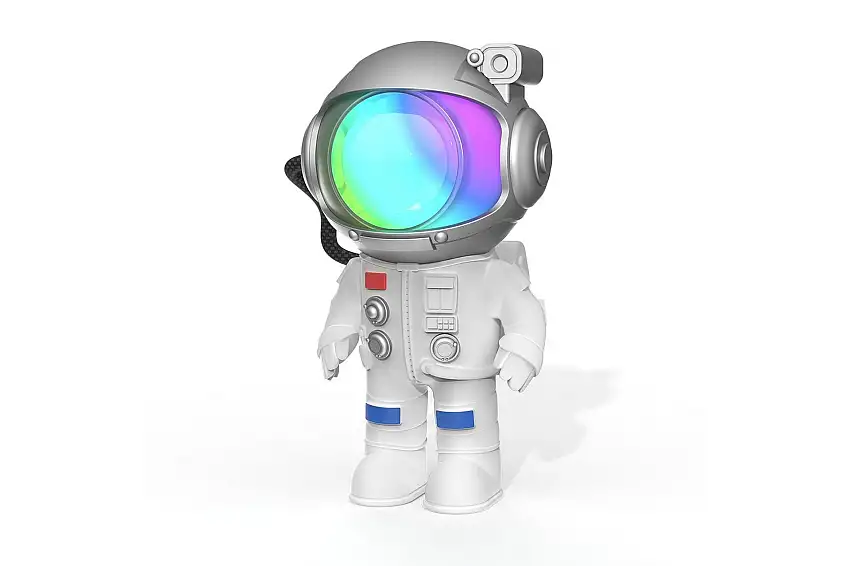 Barnlampa Mobility On Board Mini Stellar Light Space Austonaut Vit