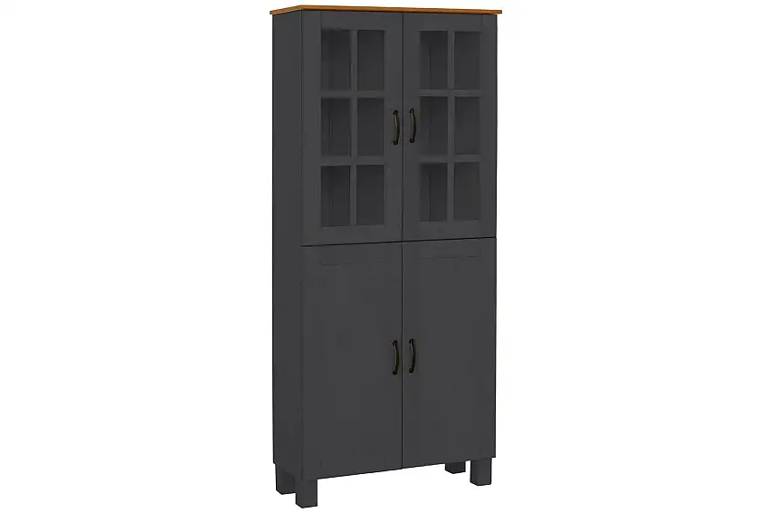 Loft24 Alby Högskåp till Badrum 130x75x30 cm Grå