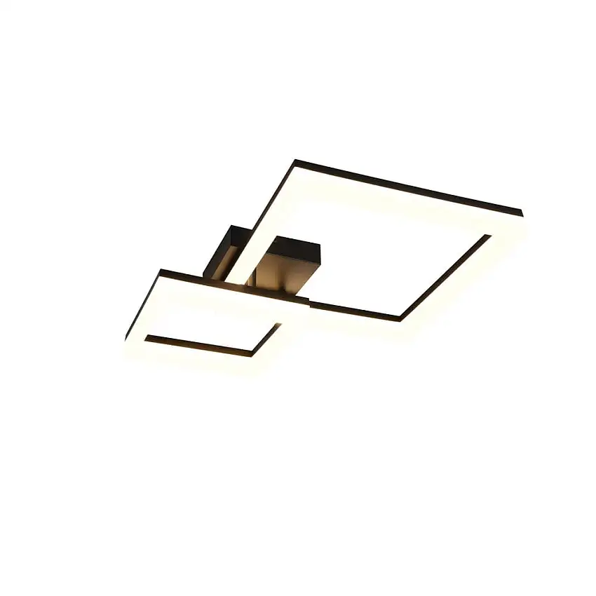 Trio Lighting Taklampa TRIO Camino 2 lampor, Mattsvart