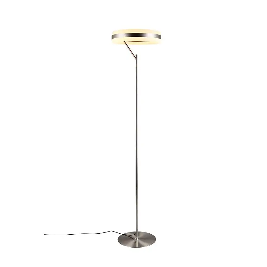 Trio Lighting Golvlampa TRIO Dios Borstad Stål