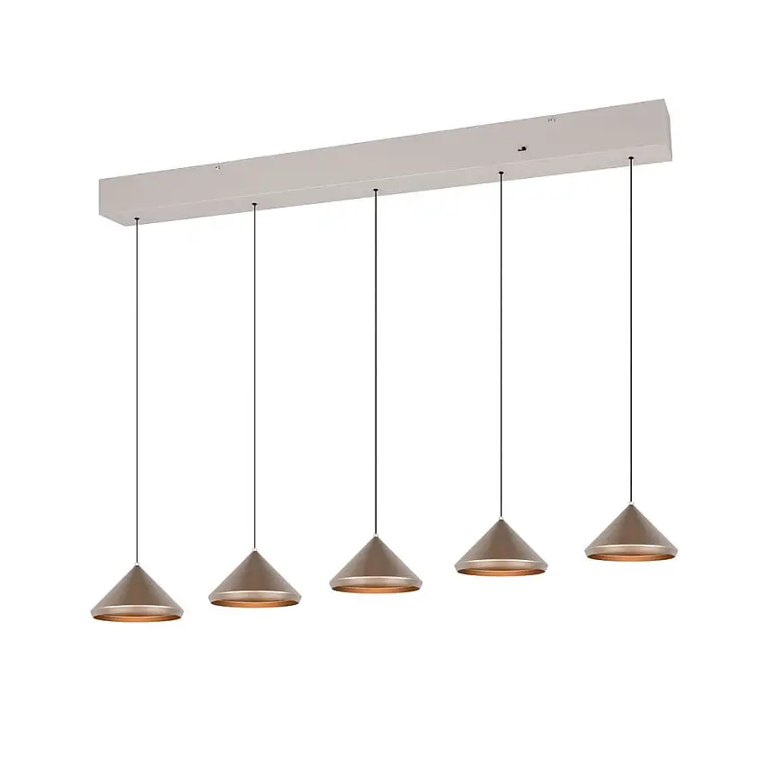 Trio Lighting Pendel TRIO Laguna 5 lampor, Coffee
