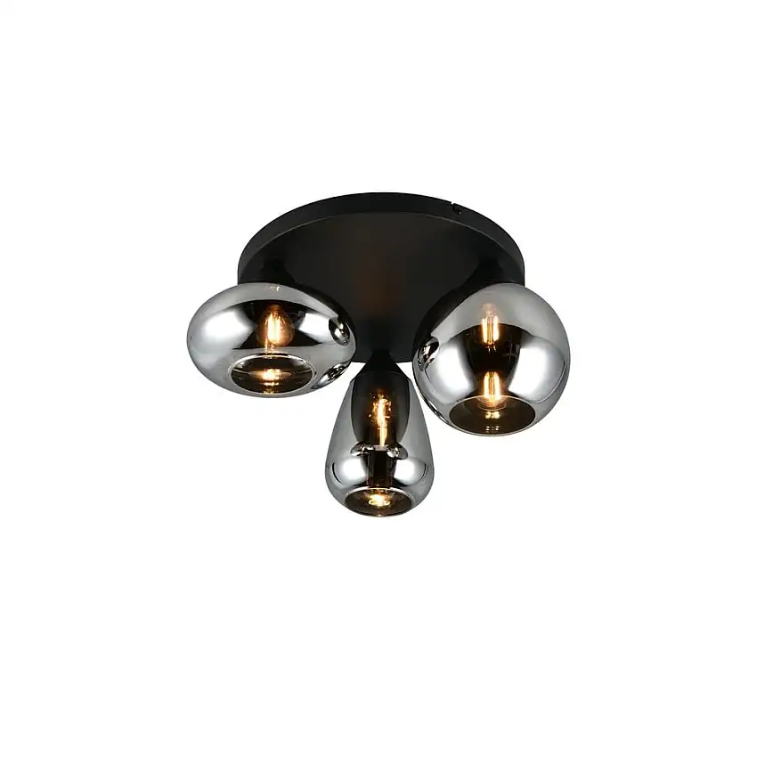 Trio Lighting Taklampa TRIO Lumina 3 lampor, Kromad