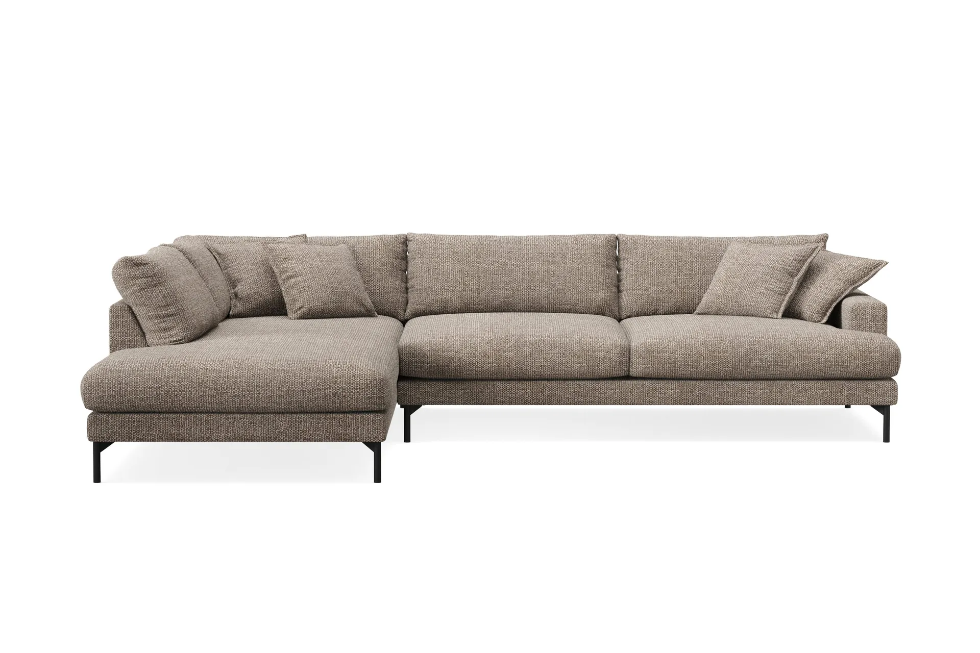 Menard Premium 5-sits Vänstervänd L-formad Djup Schäslongsoffa i Chenille