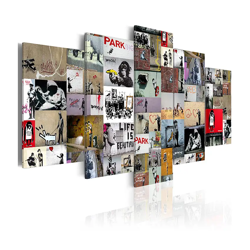 Tavla ArkiioArt Of Collage Banksy IV100x50 cm