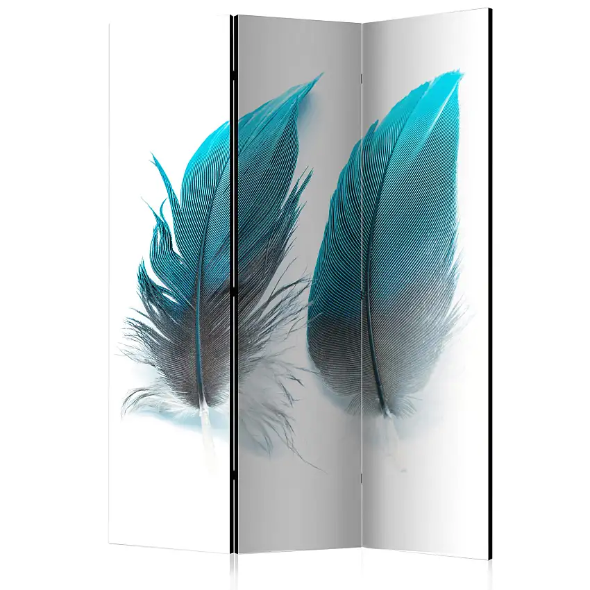 Rumsavdelare Skärmvägg ArkiioBlue Feathers 135x172 cm
