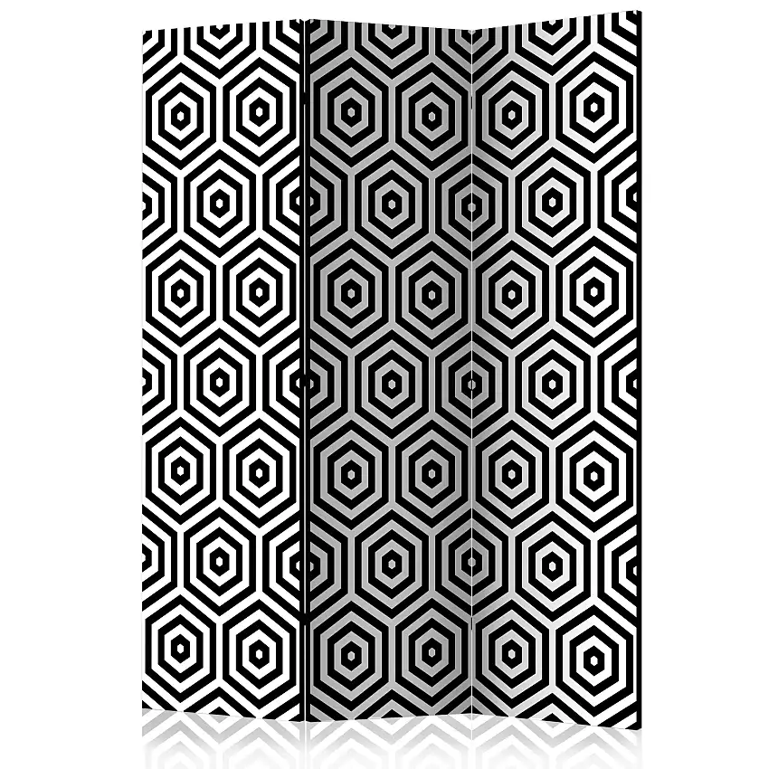 Rumsavdelare Skärmvägg ArkiioBlack And White Hypnosis 135x172 cm