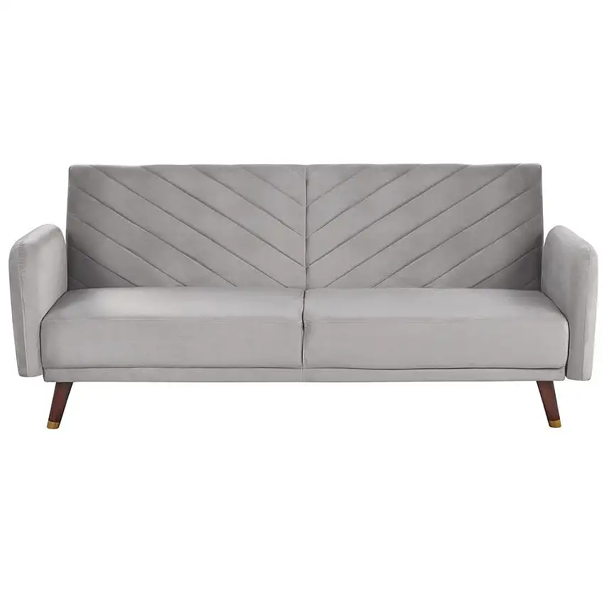 3-sits soffa Senja Grå, mörkt trä