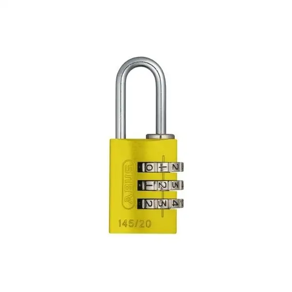 Kodlås ABUS 145/20 mm Gul
