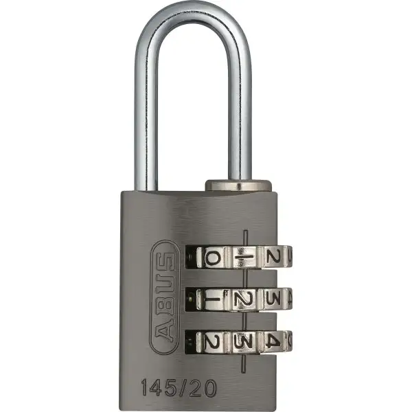 Kodlås ABUS 145/20 mm Titanium