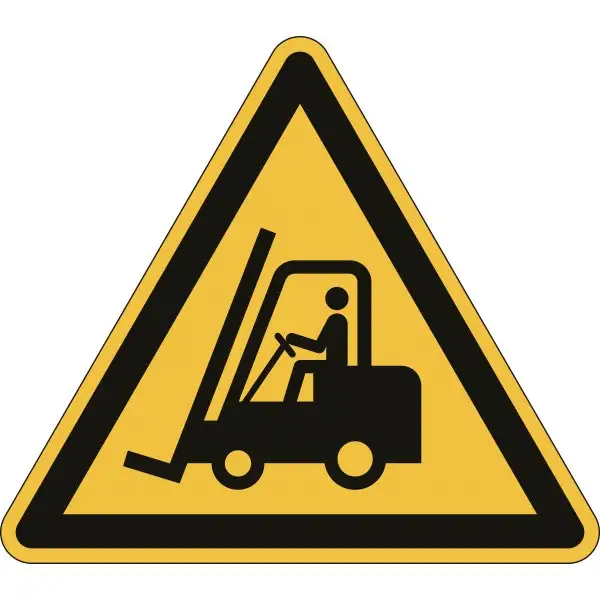 "Varning för truckar"-dekal Durable Gul