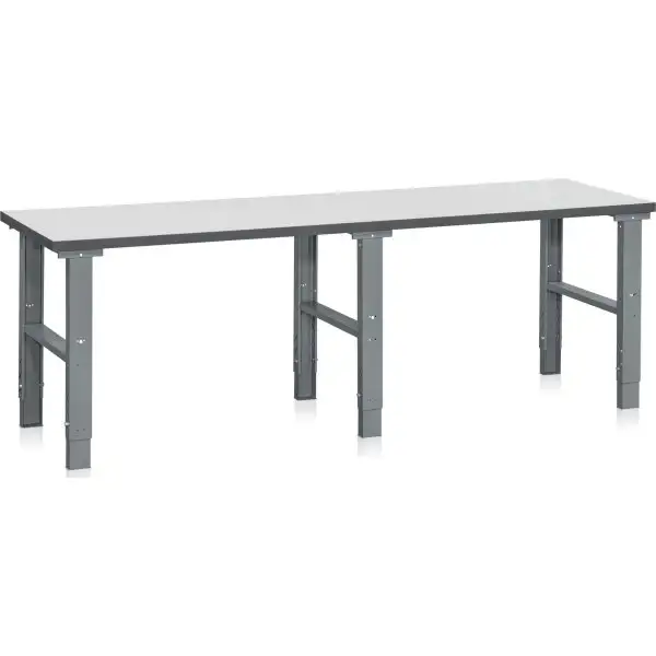 Arbetsbord 500 kg, laminat, 2500x800 mm
