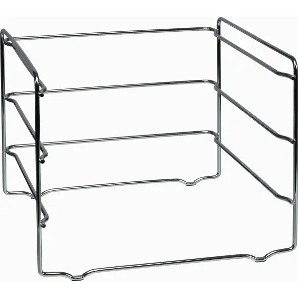 Bantex Vision brevkorgsstativ, 3 brevkorgar, krom