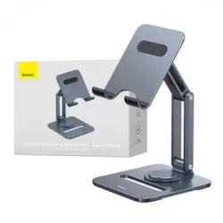 Baseus Desktop Biaxial Foldable Metal Stand Baseus (för surfplattor) Space Grey